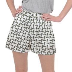 Cute Worm Sketchy Drawing Motif Pattern Ripstop Shorts by dflcprintsclothing