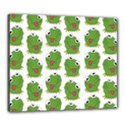 Kermit The Frog pattern Canvas 24  x 20  (Stretched) View1