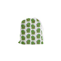 Kermit The Frog Pattern Drawstring Pouch (xs)