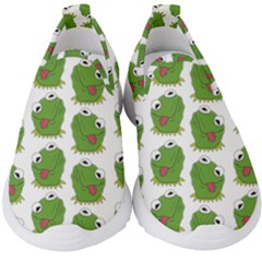 Kermit The Frog Pattern Kids  Slip On Sneakers