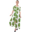 Kermit The Frog pattern Waist Tie Boho Maxi Dress View1