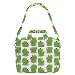 Kermit The Frog Pattern Macbook Pro 16  Shoulder Laptop Bag by Valentinaart