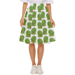 Kermit The Frog Pattern Classic Short Skirt by Valentinaart