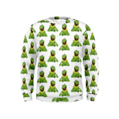 Kermit The Frog Kids  Sweatshirt by Valentinaart