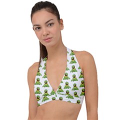 Kermit The Frog Halter Plunge Bikini Top