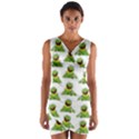 Kermit The Frog Wrap Front Bodycon Dress View1