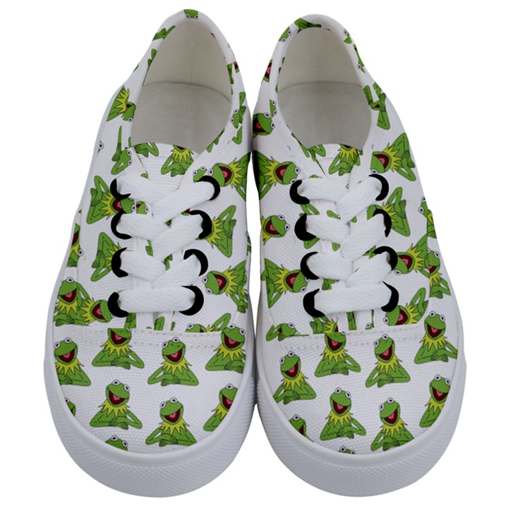 Kermit The Frog Kids  Classic Low Top Sneakers