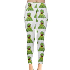 Kermit The Frog Inside Out Leggings by Valentinaart