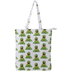 Kermit The Frog Double Zip Up Tote Bag by Valentinaart