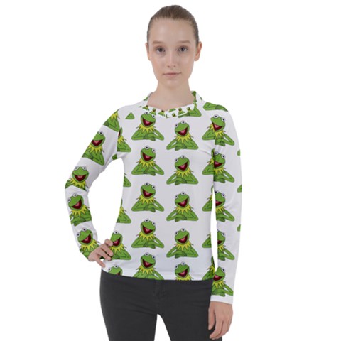 Kermit The Frog Women s Pique Long Sleeve Tee by Valentinaart