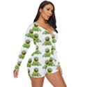 Kermit The Frog Long Sleeve Boyleg Swimsuit View3