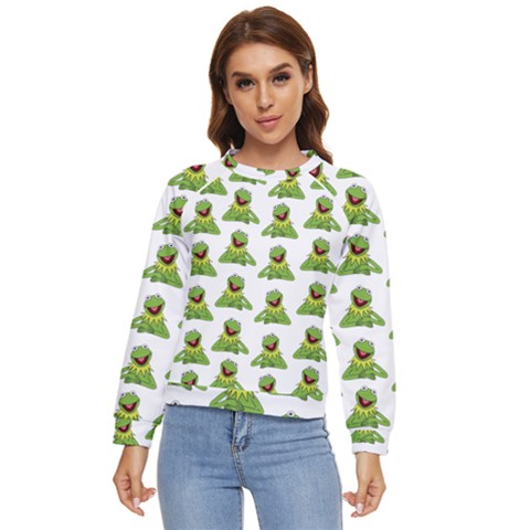 Kermit The Frog Women s Long Sleeve Raglan Tee by Valentinaart