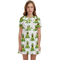 Kermit The Frog Kids  Sweet Collar Dress by Valentinaart