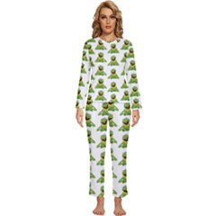 Kermit The Frog Womens  Long Sleeve Lightweight Pajamas Set by Valentinaart