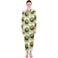 Kermit The Frog Hooded Jumpsuit (ladies)