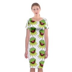 Kermit The Frog Classic Short Sleeve Midi Dress by Valentinaart