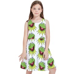 Kermit The Frog Kids  Skater Dress by Valentinaart