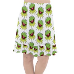 Kermit The Frog Fishtail Chiffon Skirt by Valentinaart