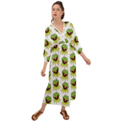 Kermit The Frog Grecian Style  Maxi Dress by Valentinaart