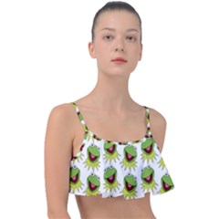 Kermit The Frog Frill Bikini Top by Valentinaart