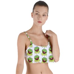 Kermit The Frog Layered Top Bikini Top  by Valentinaart