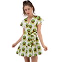 Kermit The Frog Flutter Sleeve Wrap Dress View1