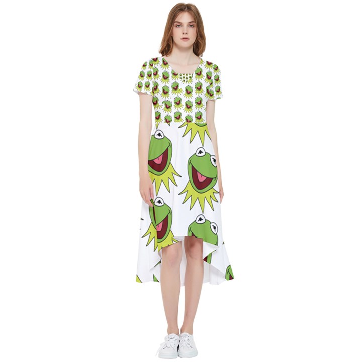 Kermit The Frog High Low Boho Dress