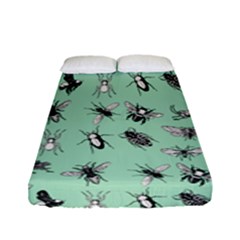 Insects Pattern Fitted Sheet (full/ Double Size) by Valentinaart