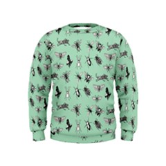 Insects Pattern Kids  Sweatshirt by Valentinaart