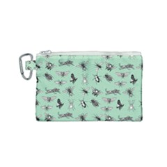 Insects Pattern Canvas Cosmetic Bag (small)