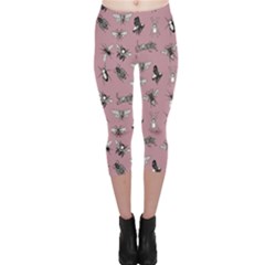 Insects pattern Capri Leggings 