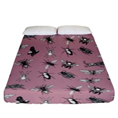 Insects pattern Fitted Sheet (King Size)