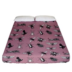 Insects pattern Fitted Sheet (California King Size)