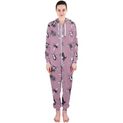 Insects Pattern Hooded Jumpsuit (ladies)