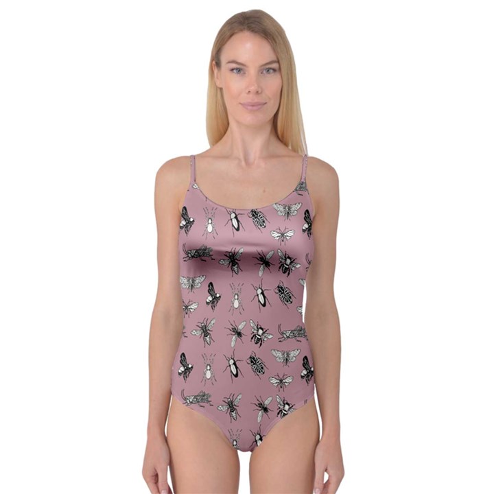 Insects pattern Camisole Leotard 