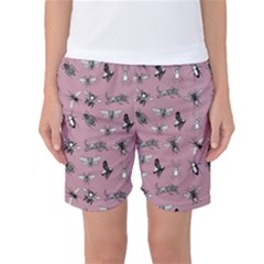 Insects Pattern Women s Basketball Shorts by Valentinaart