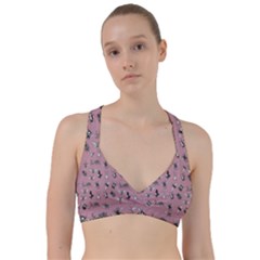 Insects pattern Sweetheart Sports Bra