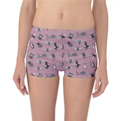 Insects pattern Reversible Boyleg Bikini Bottoms