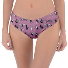 Insects pattern Reversible Classic Bikini Bottoms