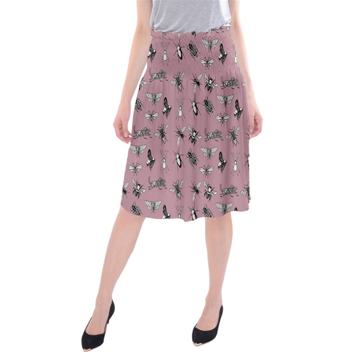 Insects pattern Midi Beach Skirt