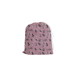 Insects pattern Drawstring Pouch (XS)