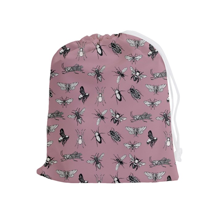 Insects pattern Drawstring Pouch (XL)