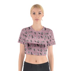 Insects pattern Cotton Crop Top