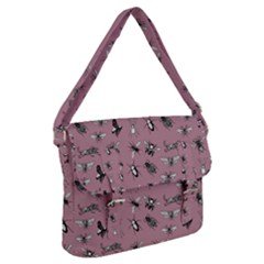 Insects pattern Buckle Messenger Bag