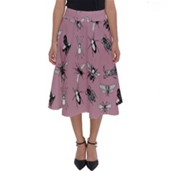 Insects pattern Perfect Length Midi Skirt