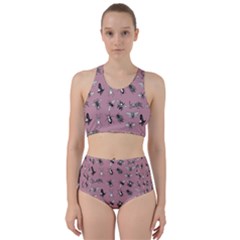 Insects pattern Racer Back Bikini Set