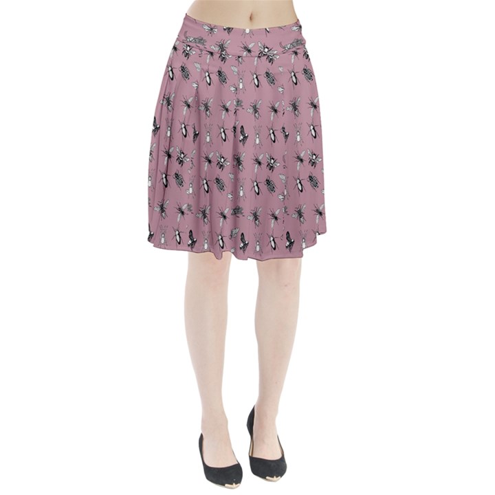 Insects pattern Pleated Skirt