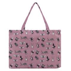 Insects pattern Zipper Medium Tote Bag