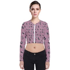 Insects pattern Long Sleeve Zip Up Bomber Jacket