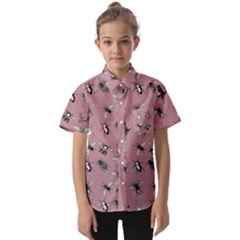 Insects pattern Kids  Short Sleeve Shirt